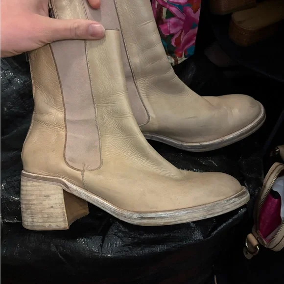 Free People Tan Heeled Boots - Picture 2 of 3